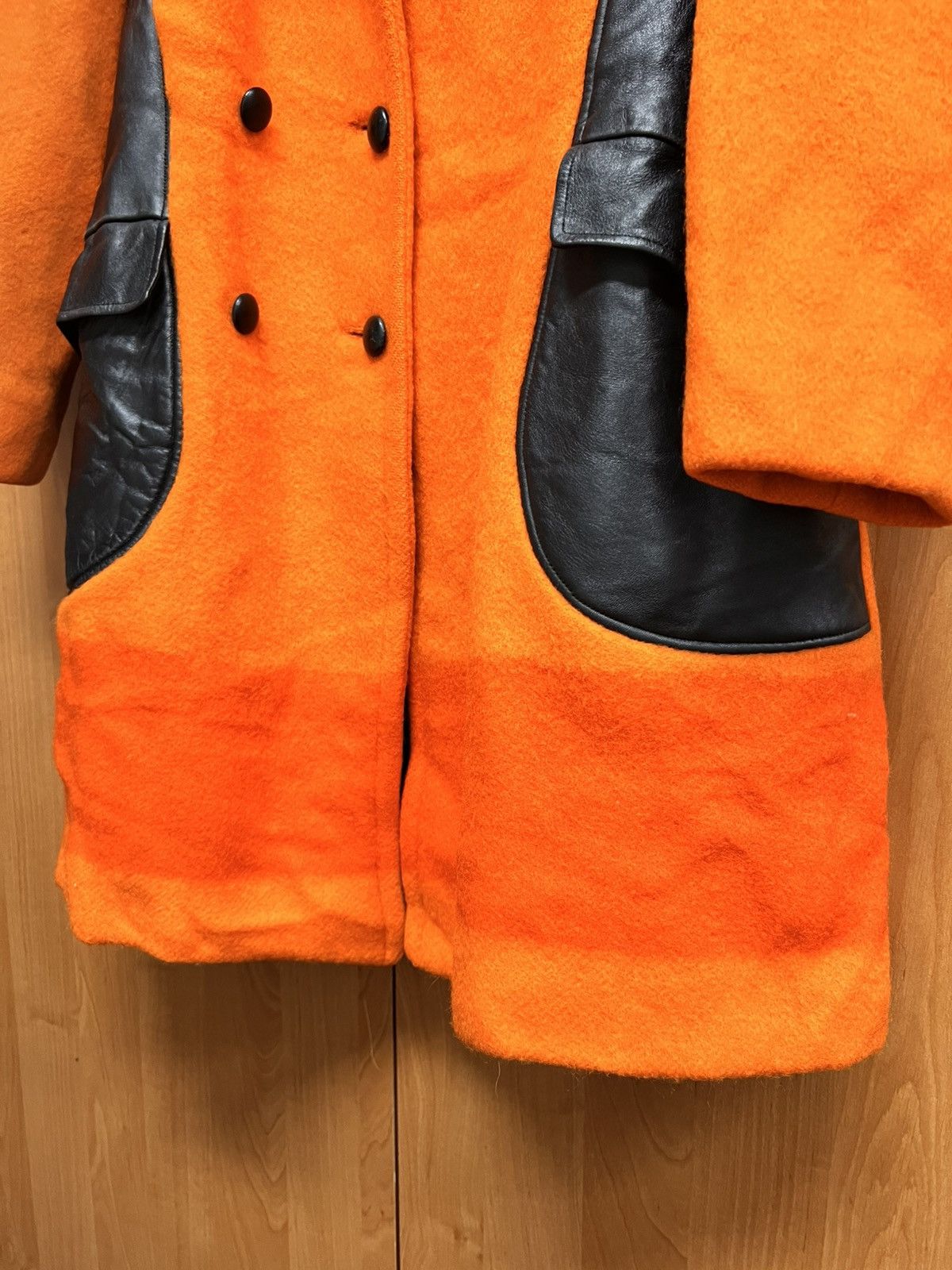 Hudsons Bay × Vintage Hudson’s Bay orange rare coat made in Canada 1940s 100% wool Size M / US 6-8 / IT 42-44 - 6 Thumbnail