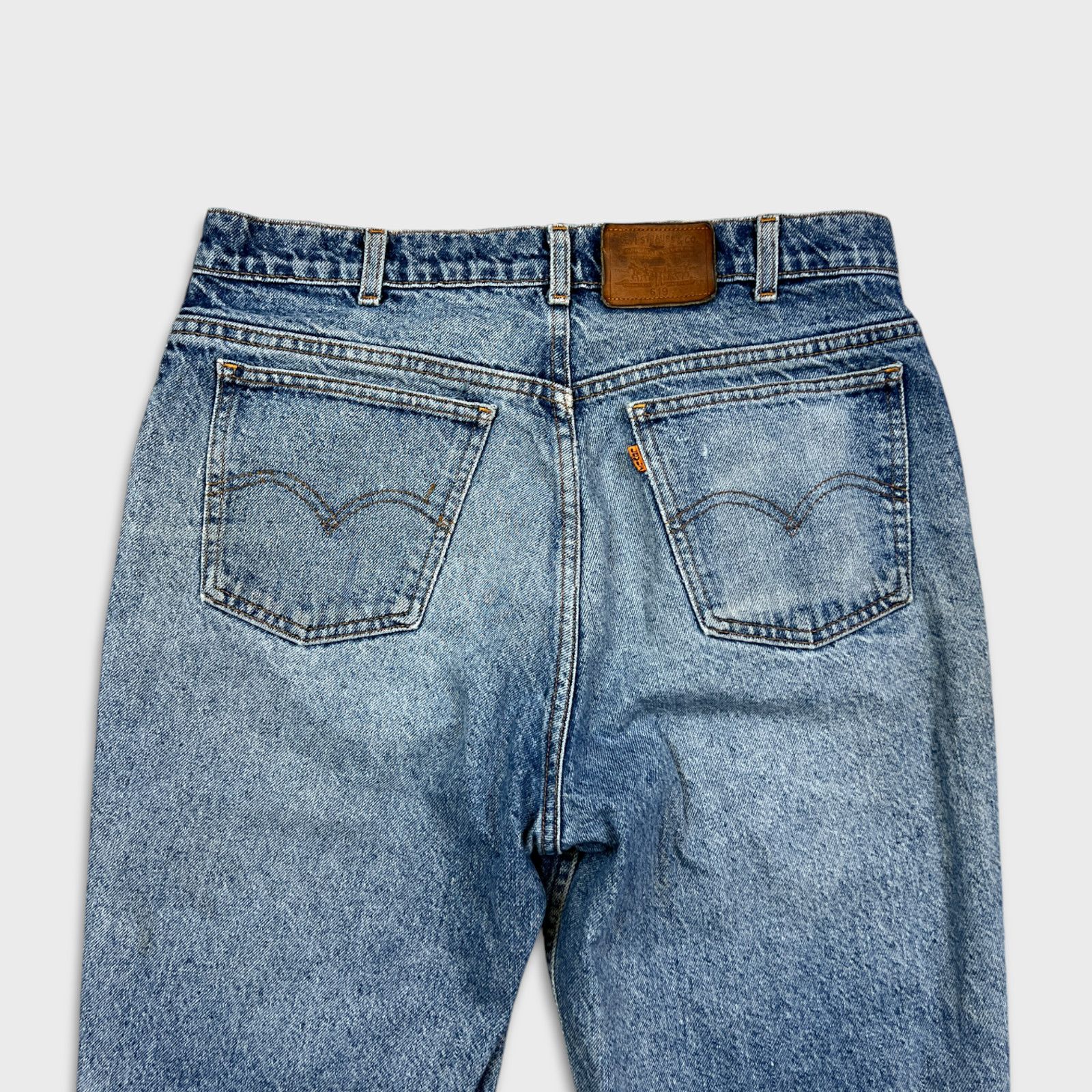 Levi's × Vintage Vintage 619 Levi's Jeans 33x26 Orange Tab Faded 90s Denim Size US 33 - 7 Thumbnail