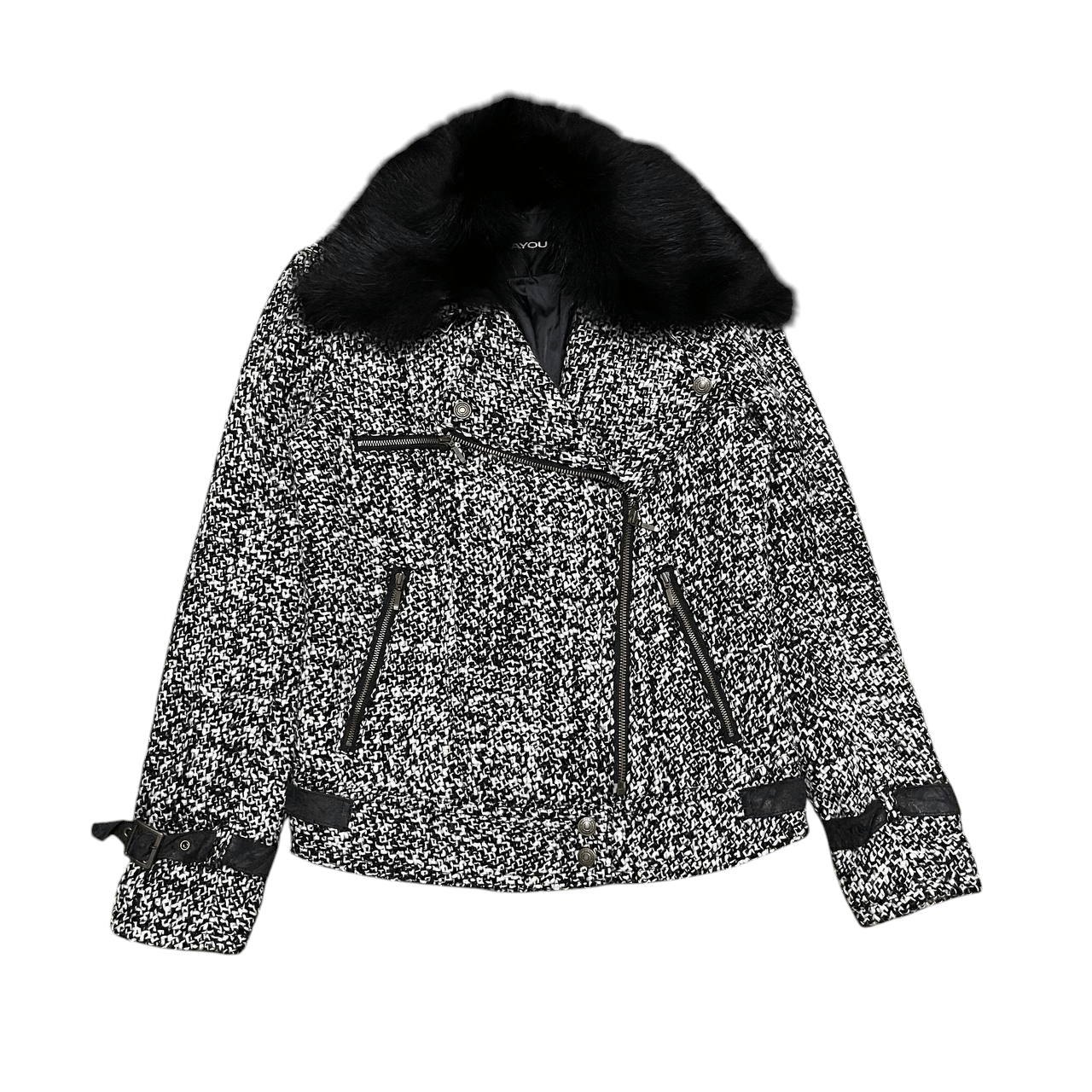 Hysteric Glamour Vintage Vivayou Fur Motorcycle Jacket Size XS / US 0-2 / IT 36-38 - 1 Thumbnail