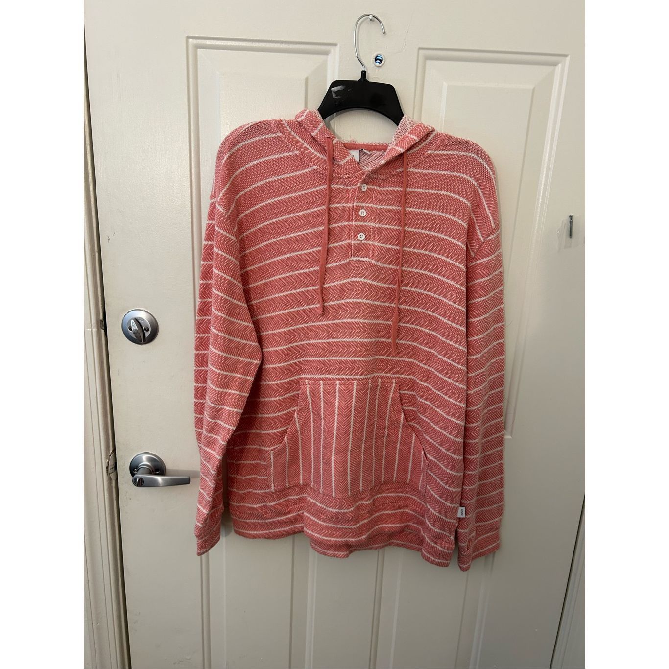 Onia Micah Striped Herringbone Loopback Cotton-Blend Hoodie