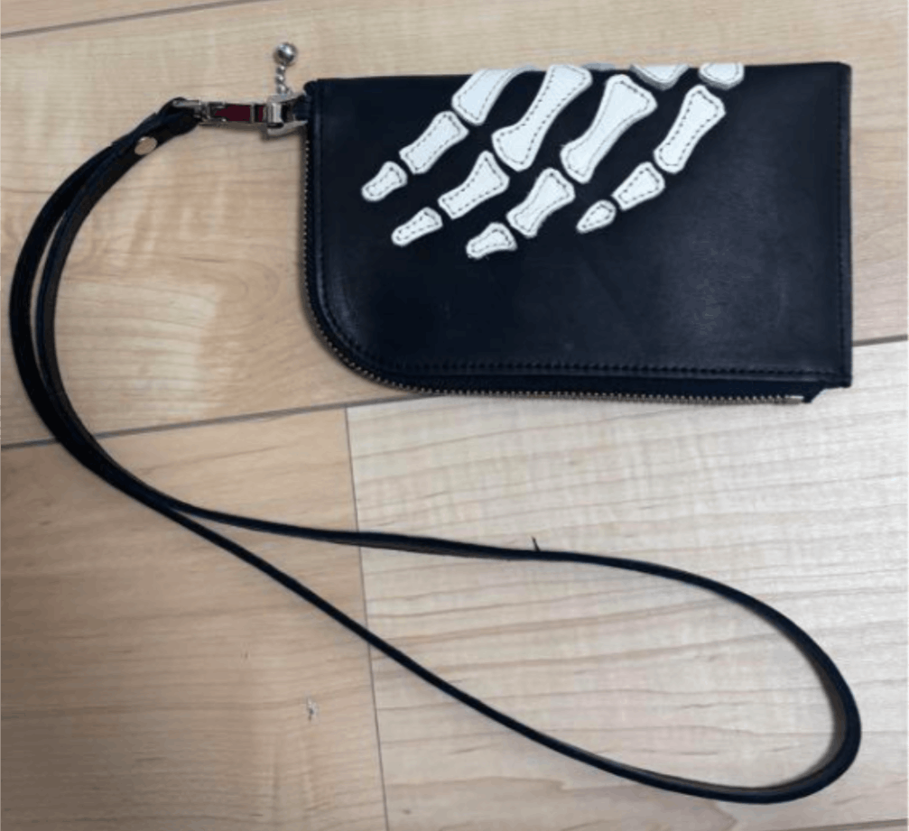 Kapital Kapital Leather THUMBS UP BONE HAND ZIP Neck BAG Size ONE SIZE - 12 Thumbnail