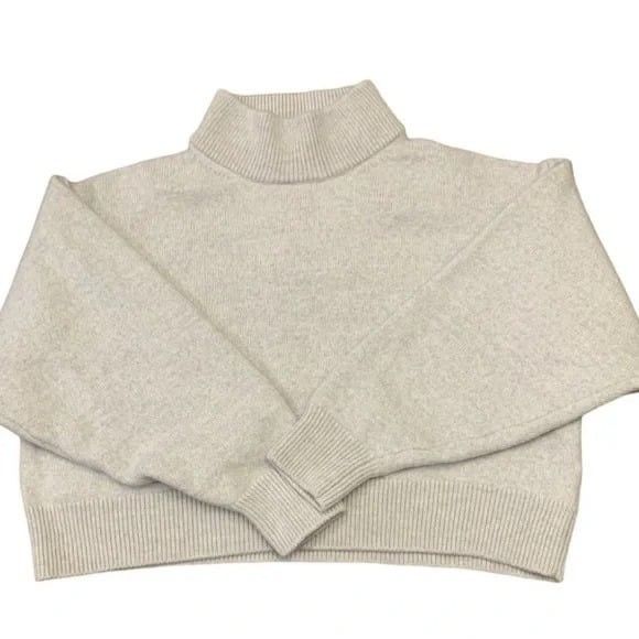 Aritzia Aritzia Wilfred Free Harper Cropped Wool Sweater Mockneck Wo Size L / US 10 / IT 46 - 6 Thumbnail