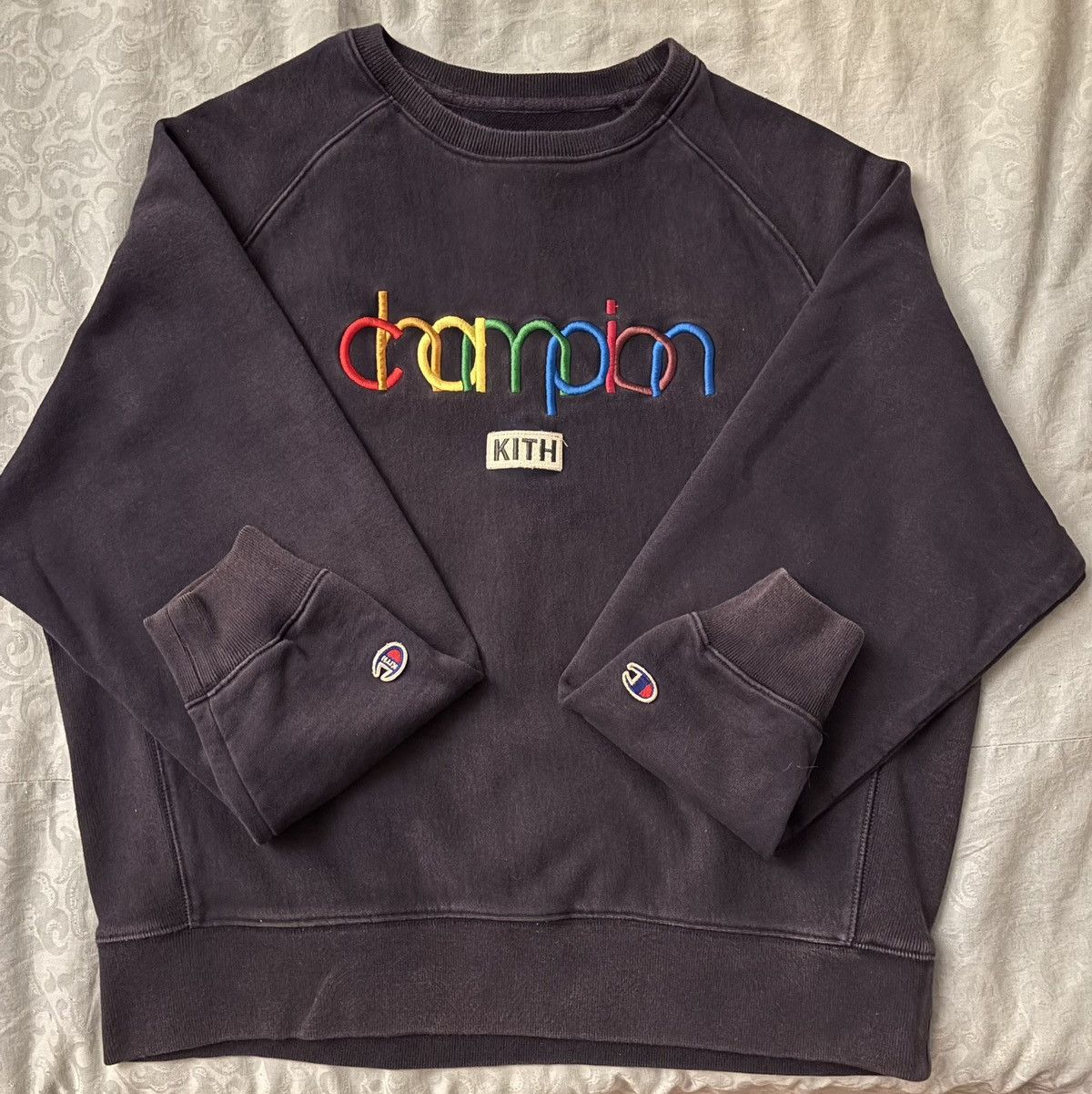 トップス KITH champion Kith x Champion Logo Hoodie Pullover Sweatshirt PINK Size M
