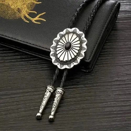 Other Vintage Turquoise Leaf Pendant Bolo Tie Size ONE SIZE - 2 Thumbnail