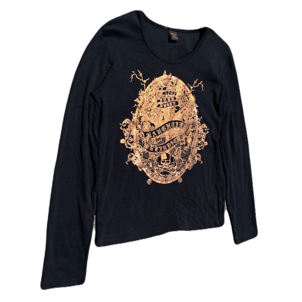 If Six Was Nine 2000s Japanese archive Vkei Glitter Skull Long Sleeve Tee Size US S / EU 44-46 / 1 - 3 Thumbnail