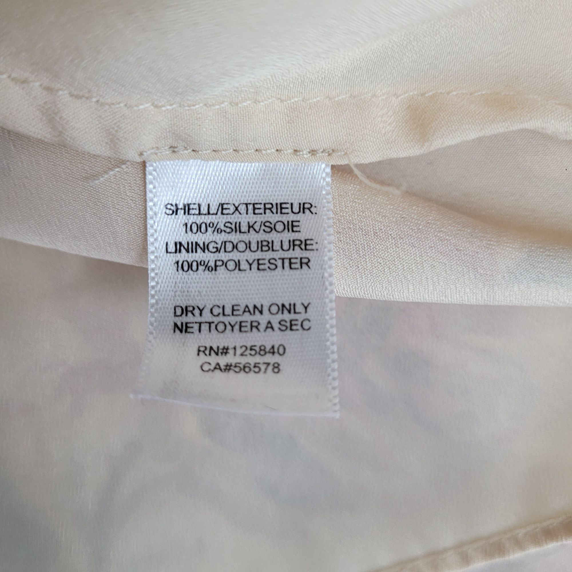 INTERMIX Intermix Silk Top Sz S Cream Feminine Country Floral Strappy Size S / US 4 / IT 40 - 9 Thumbnail