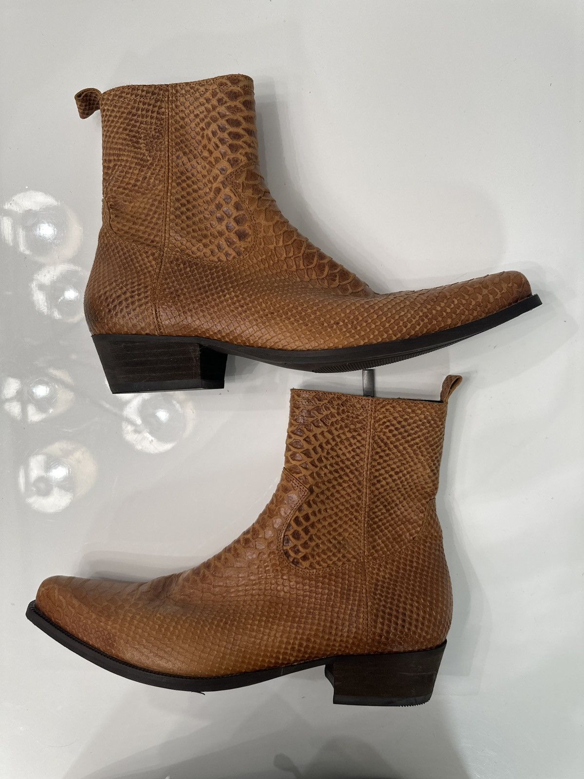Other UK Other UK zip boots -snake skin effect leather Size US 11 / EU 44 - 1 Thumbnail