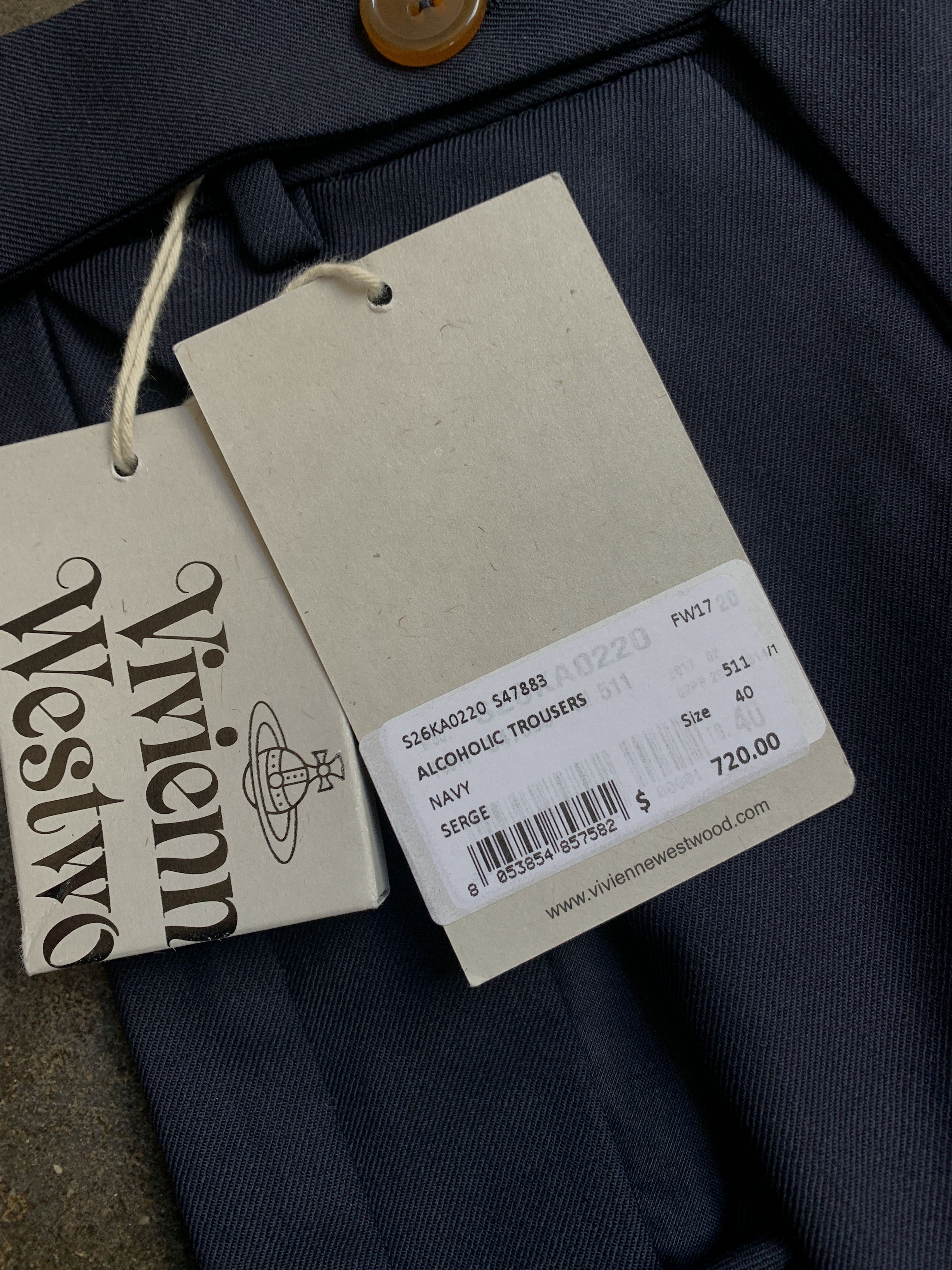 Vivienne Westwood NWT 2017 720$ Asymmetrical Alcoholic Pants with Zipper Size US 28 / EU 44 - 7 Thumbnail