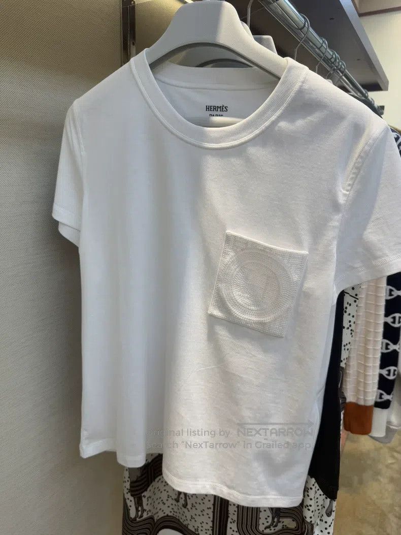 Hermes Hermes White Short-Sleeve T-Shirt, Pure Cotton Fabric, Del Size XS / US 0-2 / IT 36-38 - 1 Thumbnail