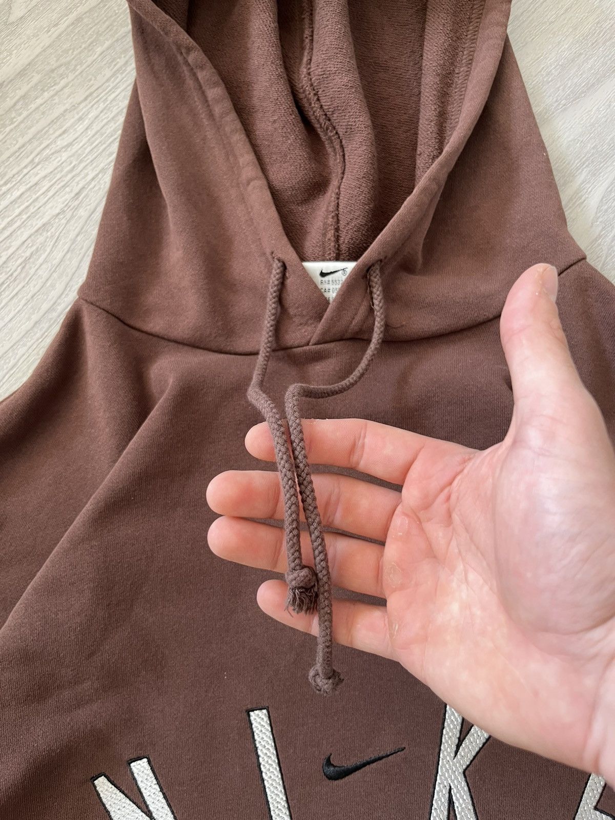 Nike Vintage Nike Brown Hoodie 90s Travis Style Size US M / EU 48-50 / 2 - 7 Thumbnail