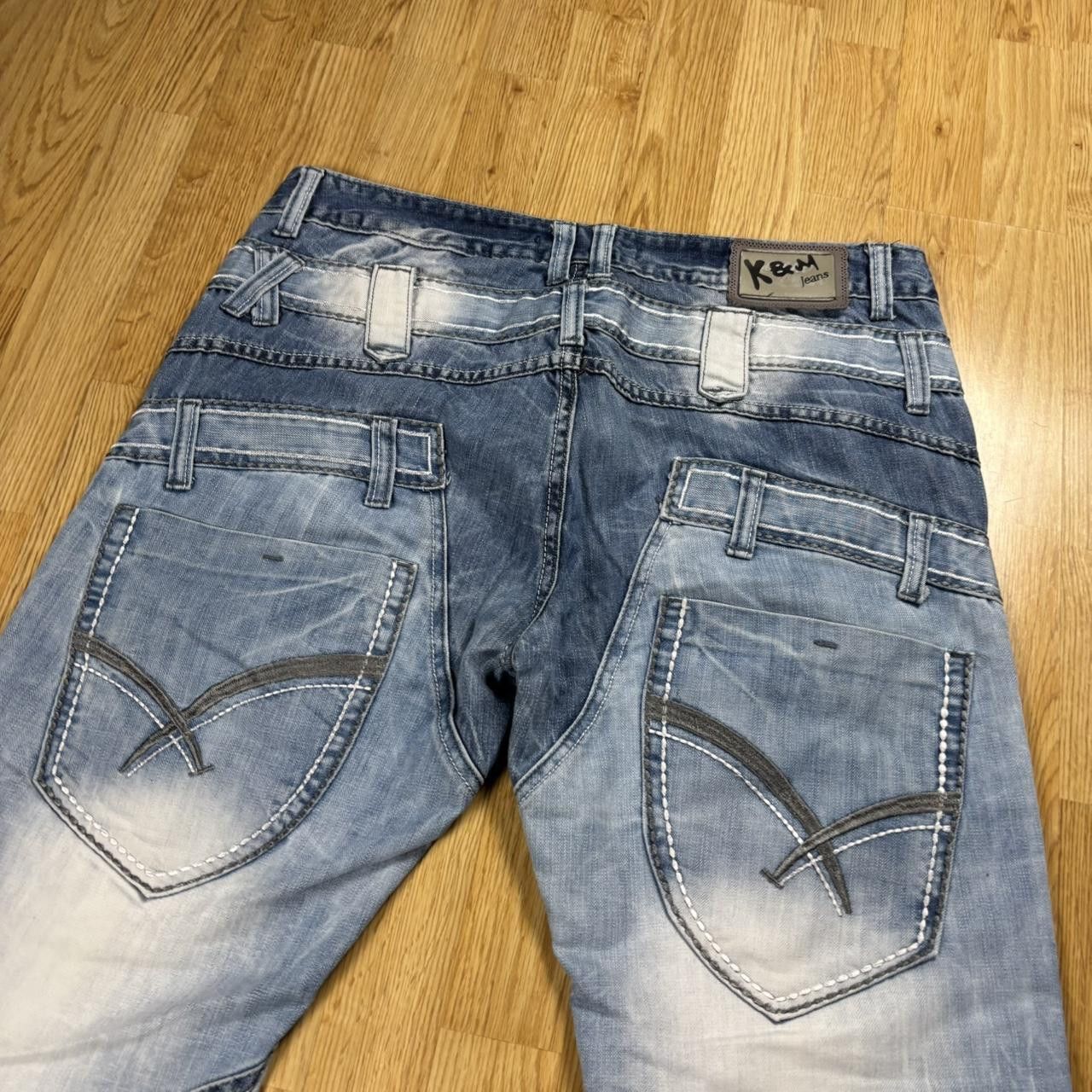 Japanese Brand Vintage y2k 90s Japanese style patchwork denim Size US 36 / EU 52 - 7 Thumbnail