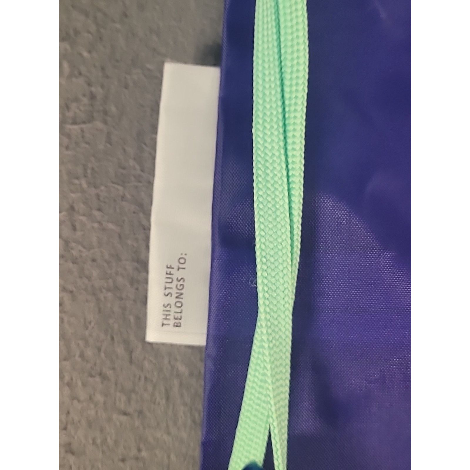 Athleta Athleta Girl Blue Drawstring Backpack Lightweight Size ONE SIZE - 3 Thumbnail