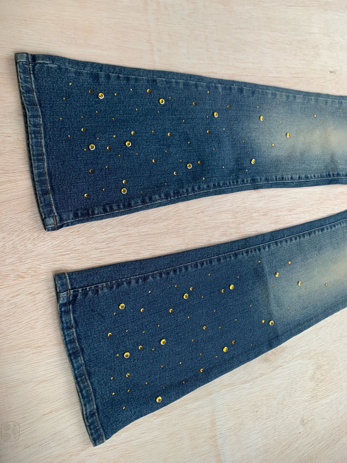 Hysteric Glamour × If Six Was Nine × Japanese Brand Flare C.O.X Cosmo Studded Jeans Bootcut Size US 28 / EU 44 - 2 Thumbnail