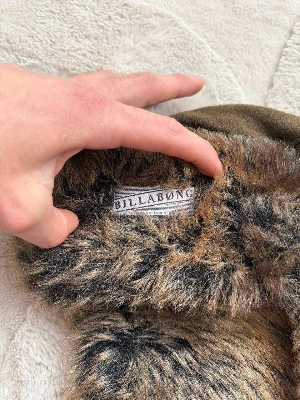 Billabong Vintage Billabong Fur Knit Trapper Hat Size ONE SIZE - 3 Thumbnail