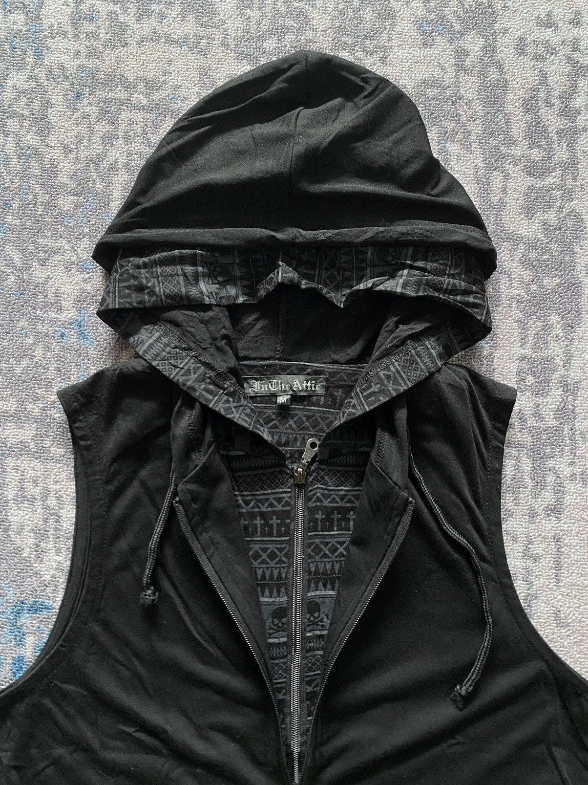 If Six Was Nine × Japanese Brand × Le Grande Bleu (L.G.B.) Japanes In the attic double zip skull print hoodie Size US M / EU 48-50 / 2 - 3 Thumbnail