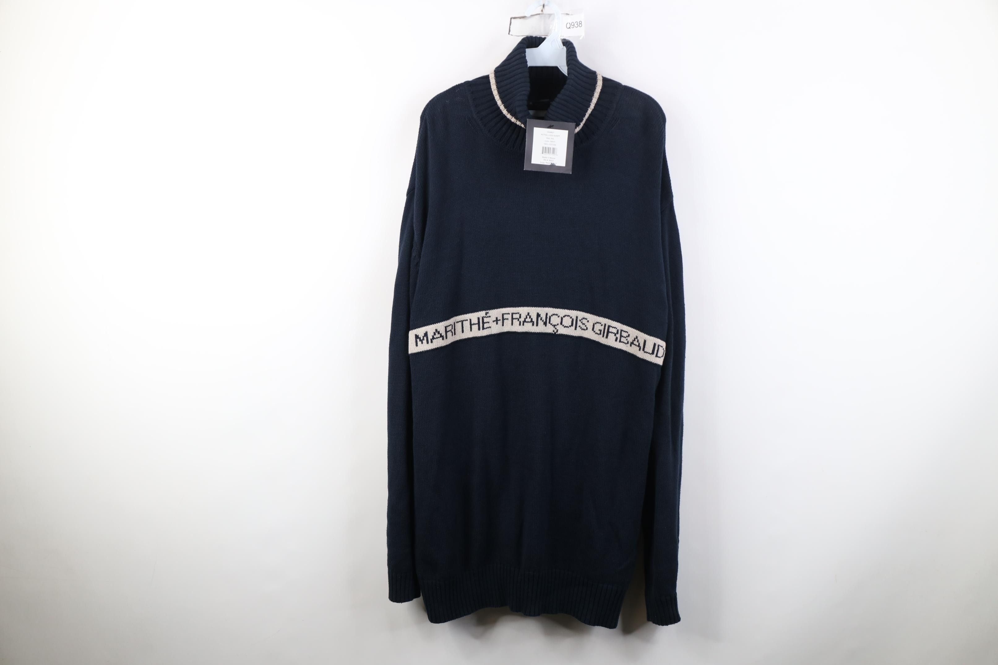 Marithe + Francois Girbaud Deadstock Vintage 90s Marithe Francois Girbaud Sweater Blue Size US XXL / EU 58 / 5 - 1 Thumbnail