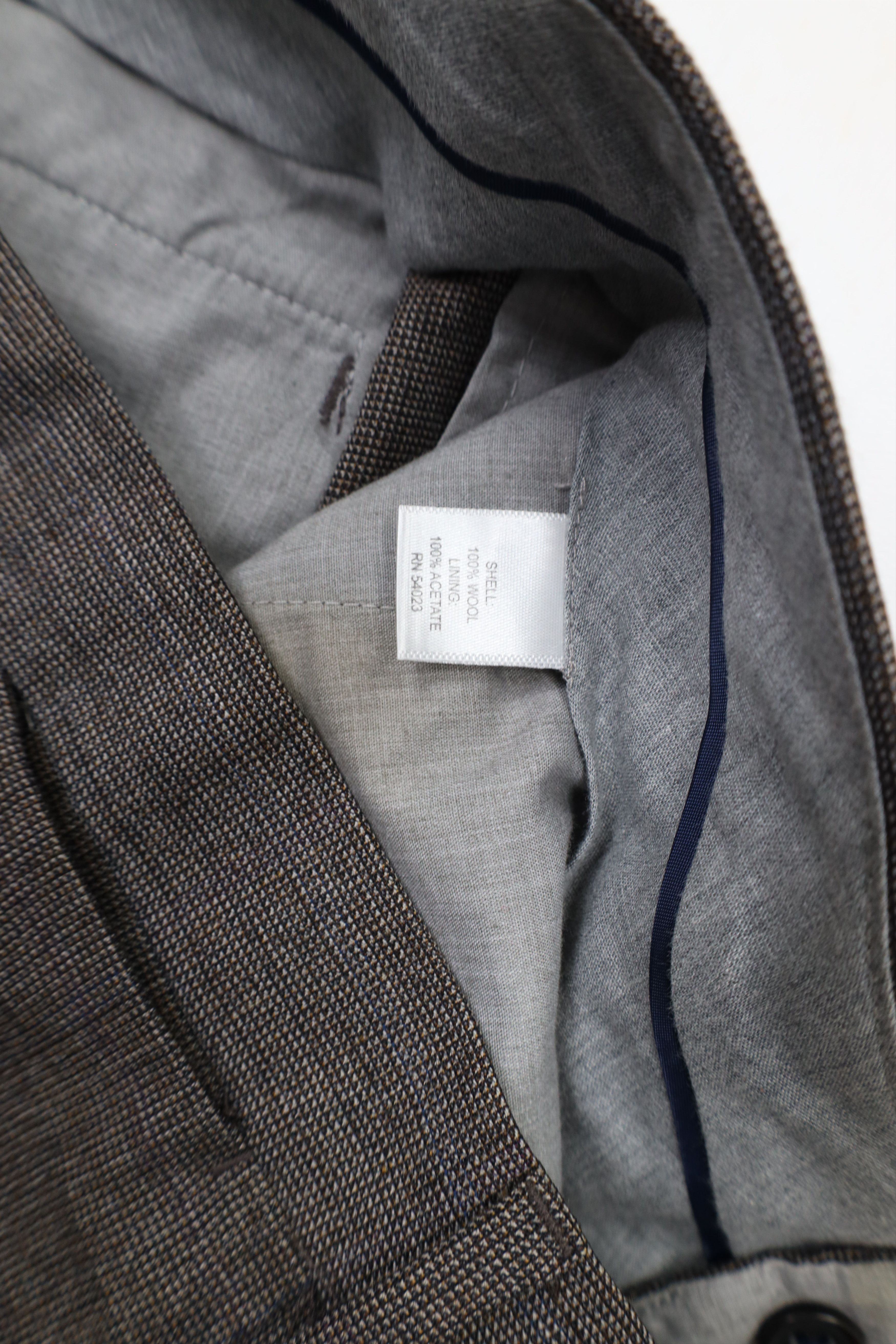 Banana Republic × Vintage Banana Republic Fit Wool Wide Leg Chino Pants Trousers Brown Size US 33 - 7 Thumbnail