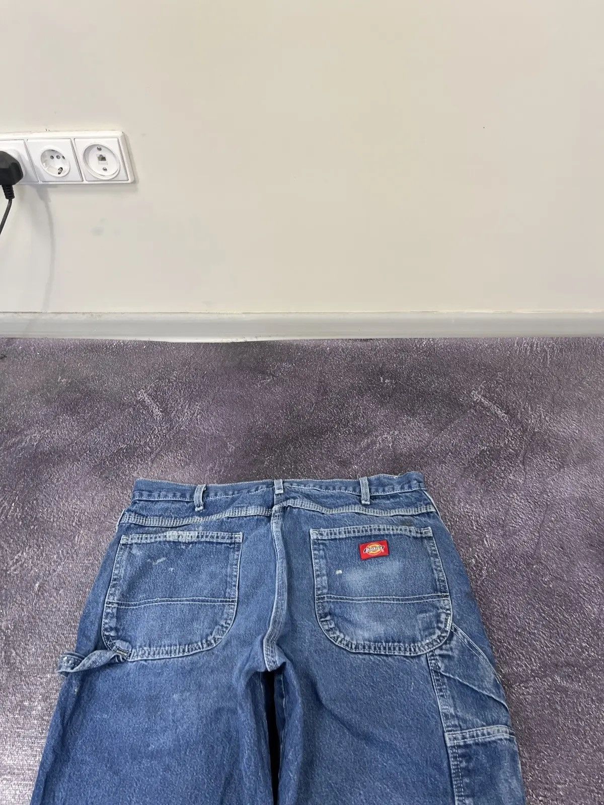 Dickies × Vintage Vintage Dickies Y2K Painted Blue Denim Work Hype Baggy Jeans Size US 36 / EU 52 - 6 Thumbnail