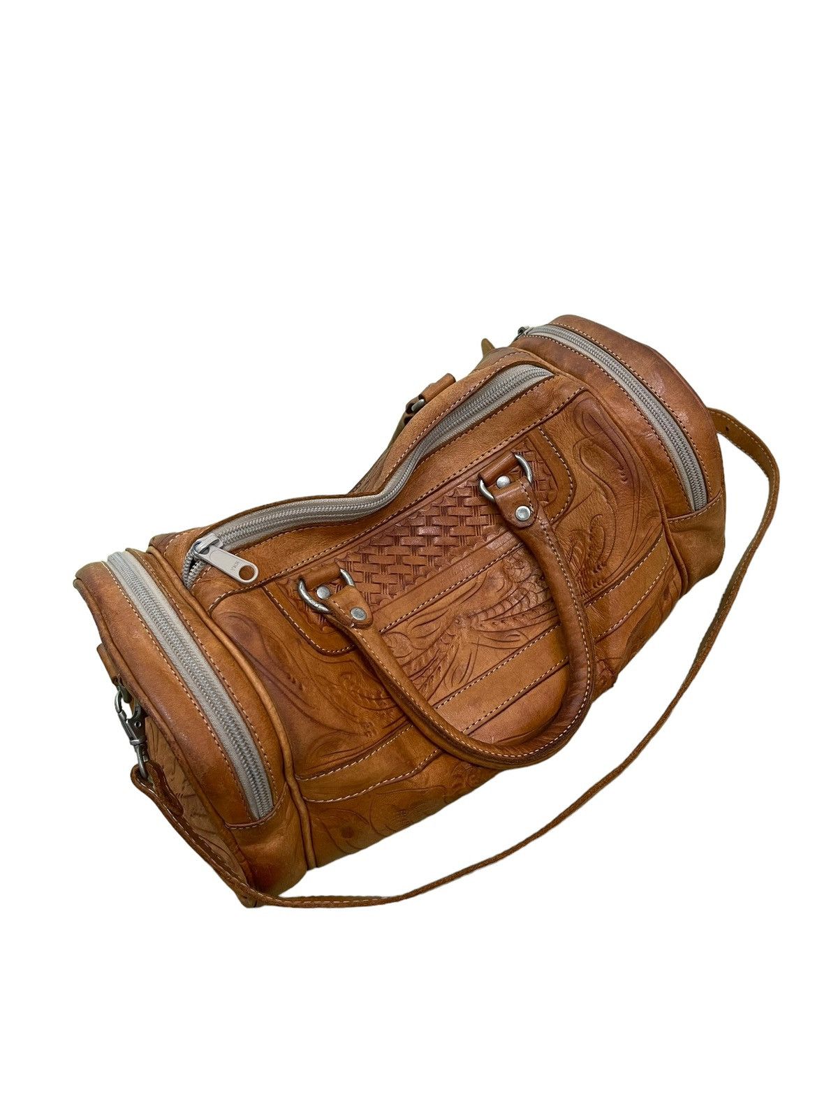 Genuine Leather Full Leather Boston Bag Vintage LL Artworks 2🟩 Size ONE SIZE - 12 Thumbnail