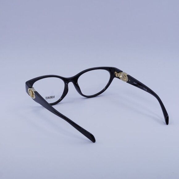 Versace Versace VE3372U GB1 Eyeglasses Shiny Black 54mm Cat Eye Size ONE SIZE - 10 Thumbnail