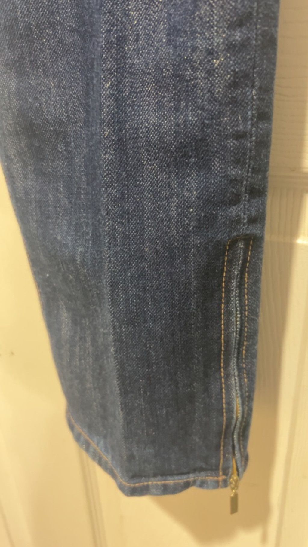 Other Women's X2 Blue Gold Skinny Jeans Size 8 Size 30" / US 8 / IT 44 - 5 Thumbnail