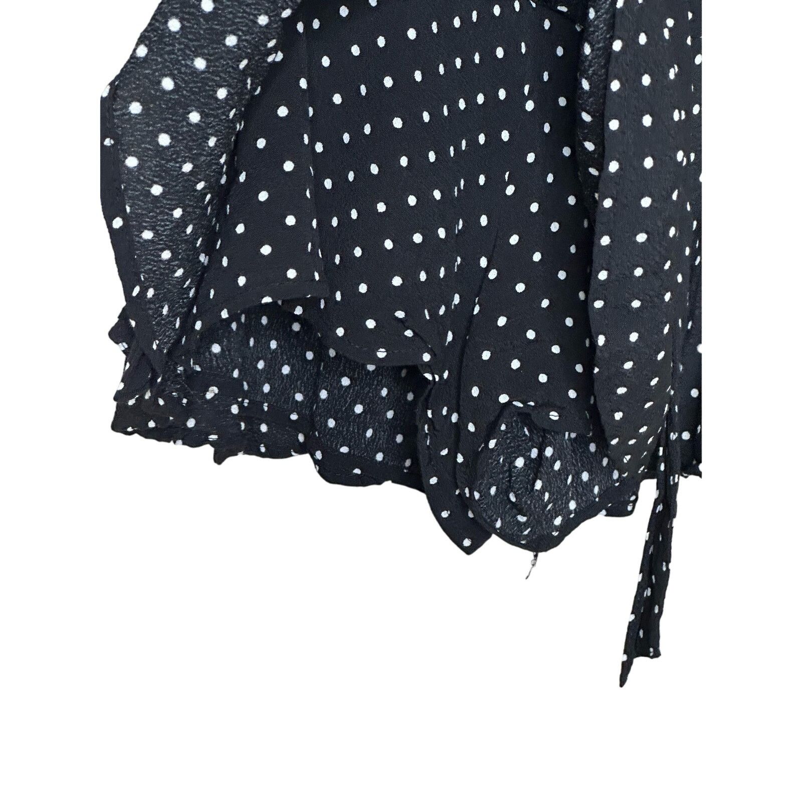 Zara Zara black white polka dots ruffled skort size Small Size 27" / US 4 / IT 40 - 7 Thumbnail