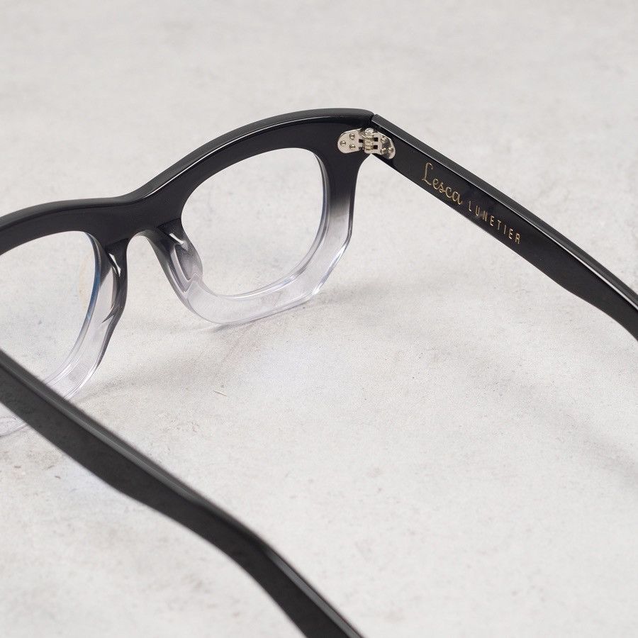 Lesca Lunetier Black & Crystal Eyeglasses Frame Size ONE SIZE - 4 Thumbnail