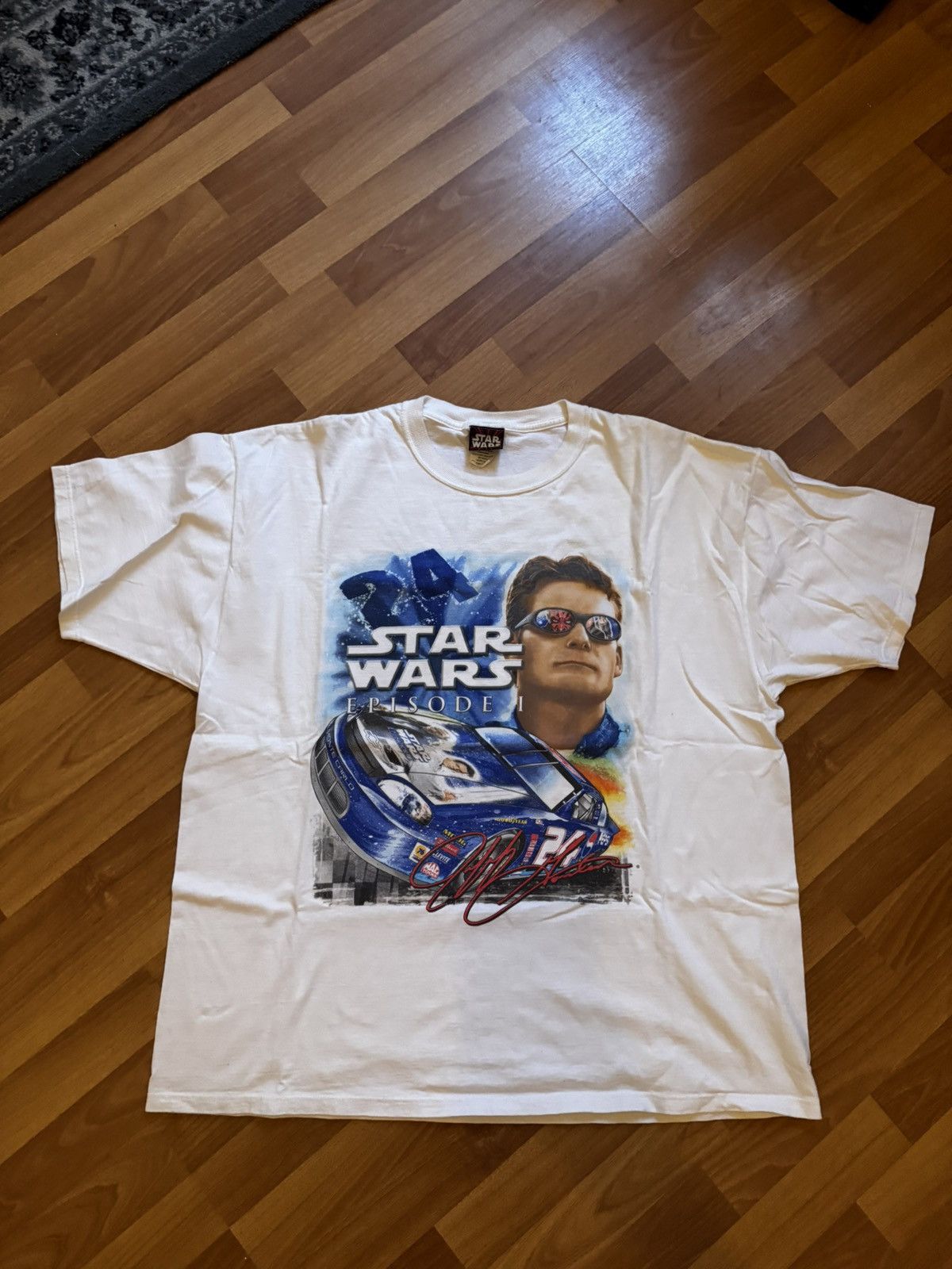 Vintage Vintage 1999 Jeff Gordon NASCAR Star Wars Episode I T-Shirt Size US XL / EU 56 / 4 - 1 Thumbnail