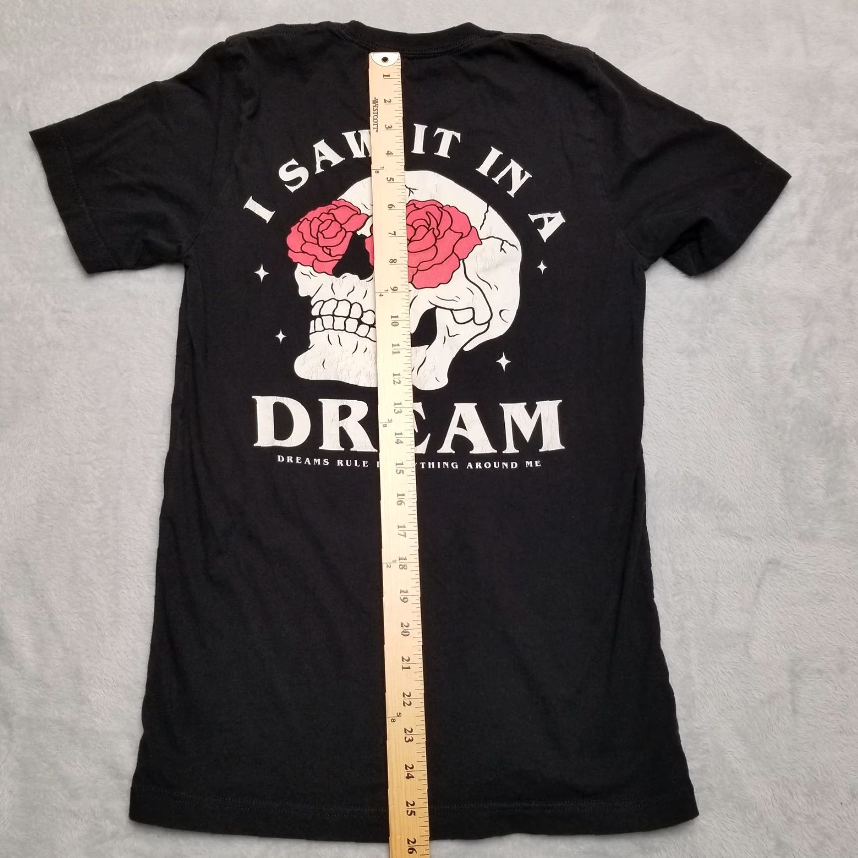 Vintage VINTAGE Mental Health Shirt Adult Small Black I saw in in a dream Skull Rose Awareness Shirt Size US S / EU 44-46 / 1 - 7 Thumbnail