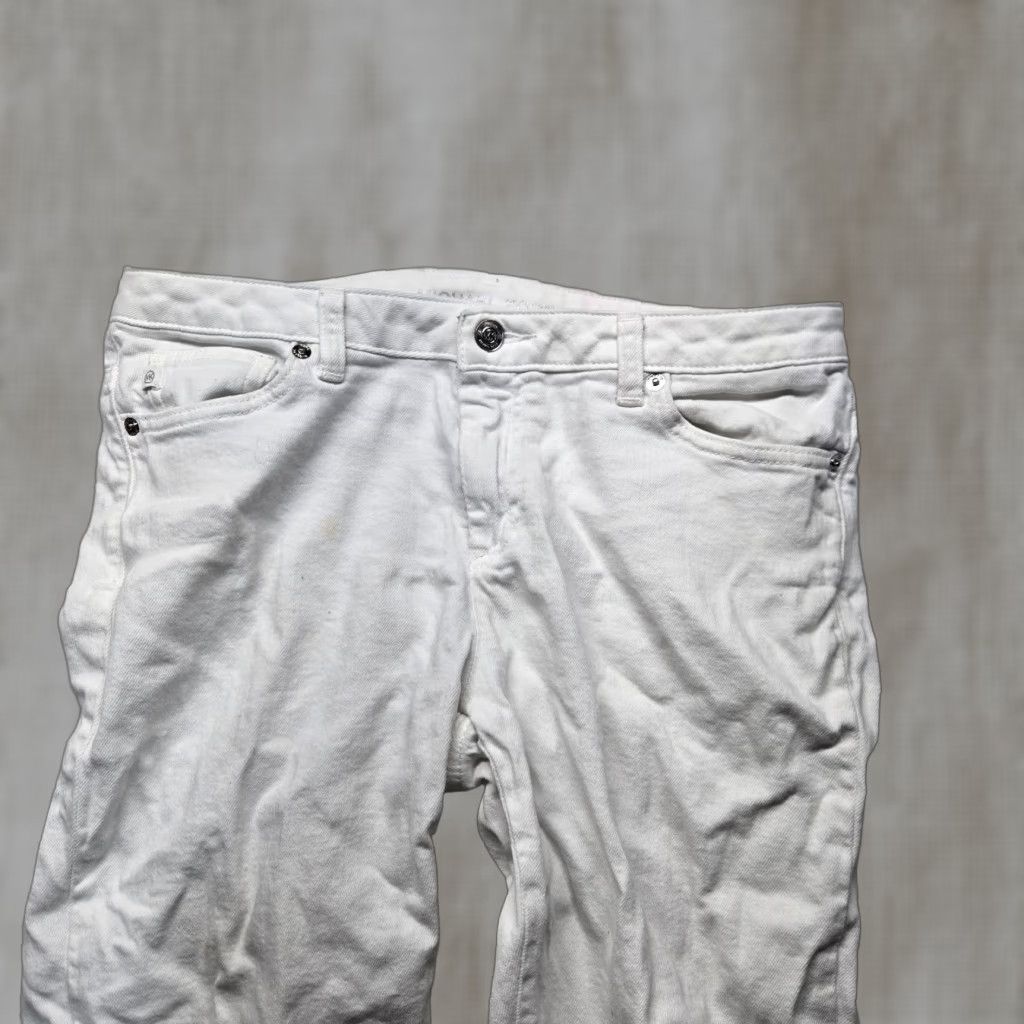 Michael Kors Michael Kors Pants Chino 98% Cotton White Pockets Belted Slimming Adult Women's Size 8 Womens Size 30" / US 8 / IT 44 - 1 Thumbnail
