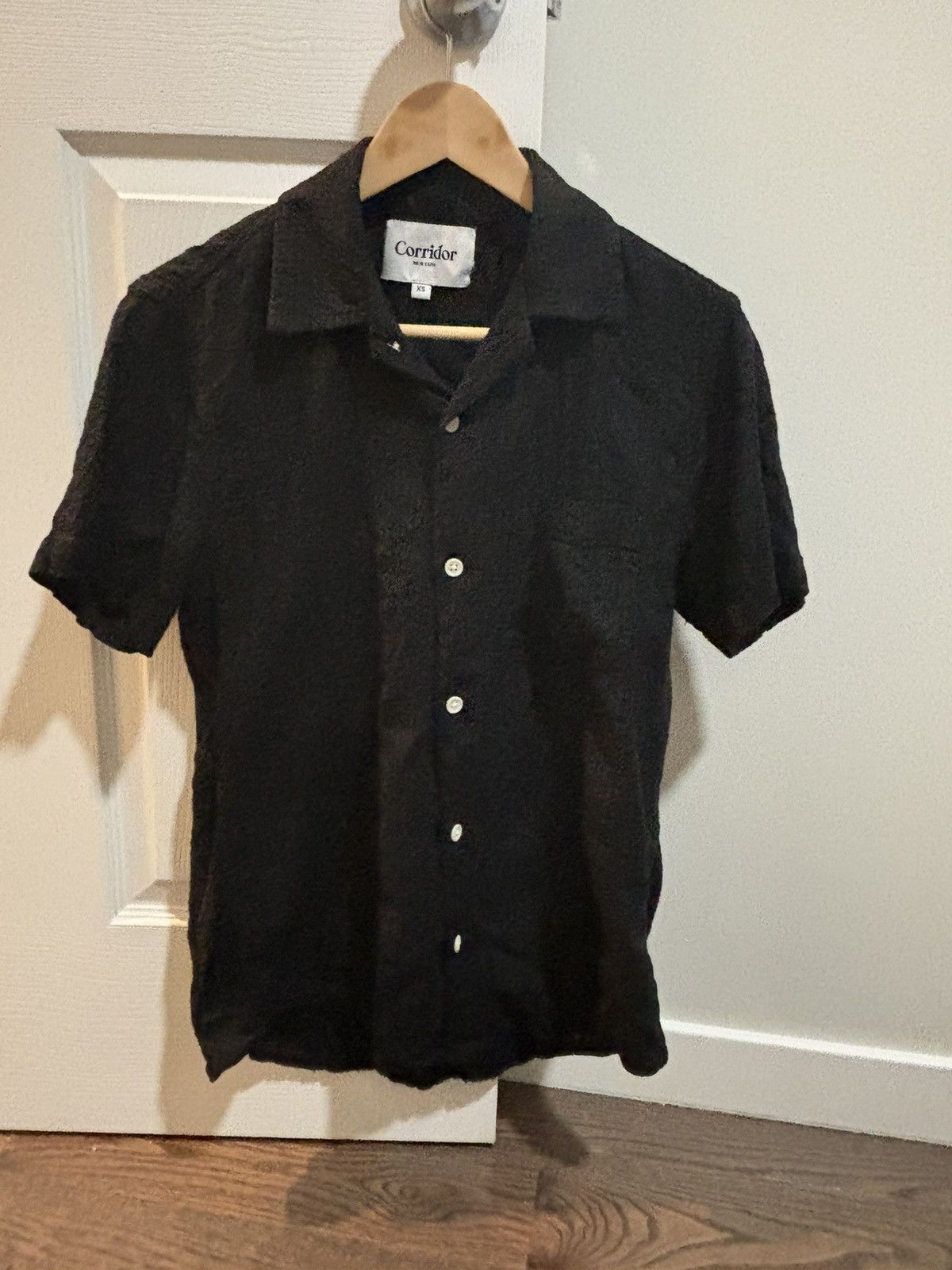 Corridor Corridor seersucker shirt black Size US XS / EU 42 / 0 - 3 Thumbnail