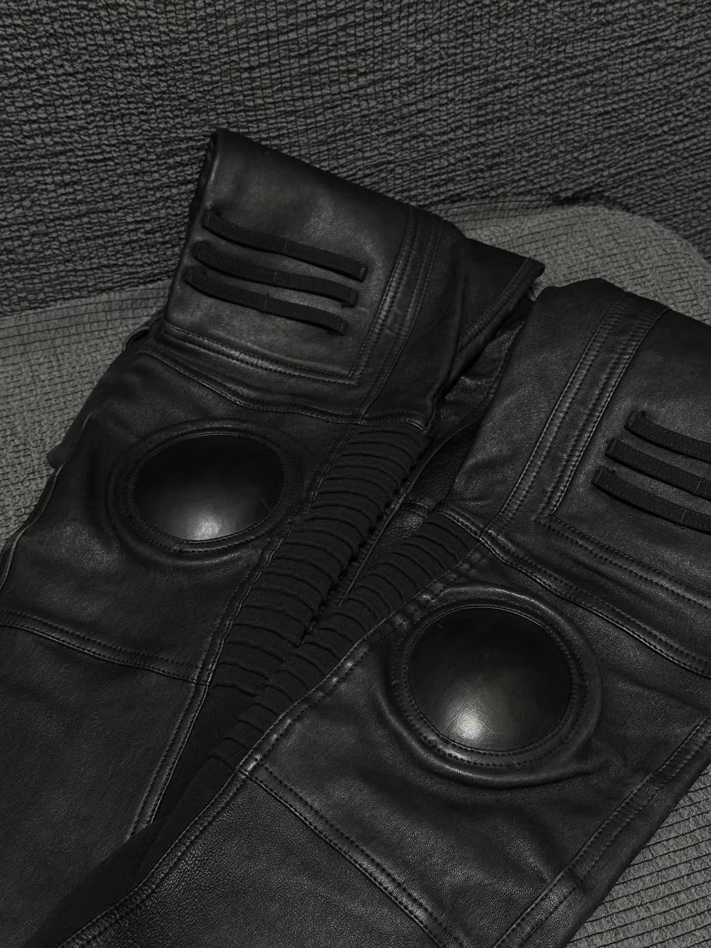 Rick Owens Rick Owens 14FW mainline runway moto leather pants. Size US 40 / EU 56 - 4 Thumbnail