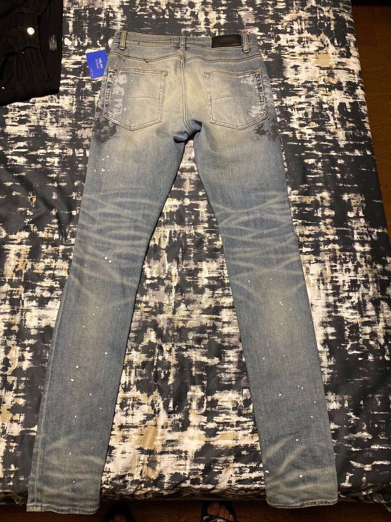 Amiri Amiri blue diamond denim pants Size US 31 - 2 Thumbnail