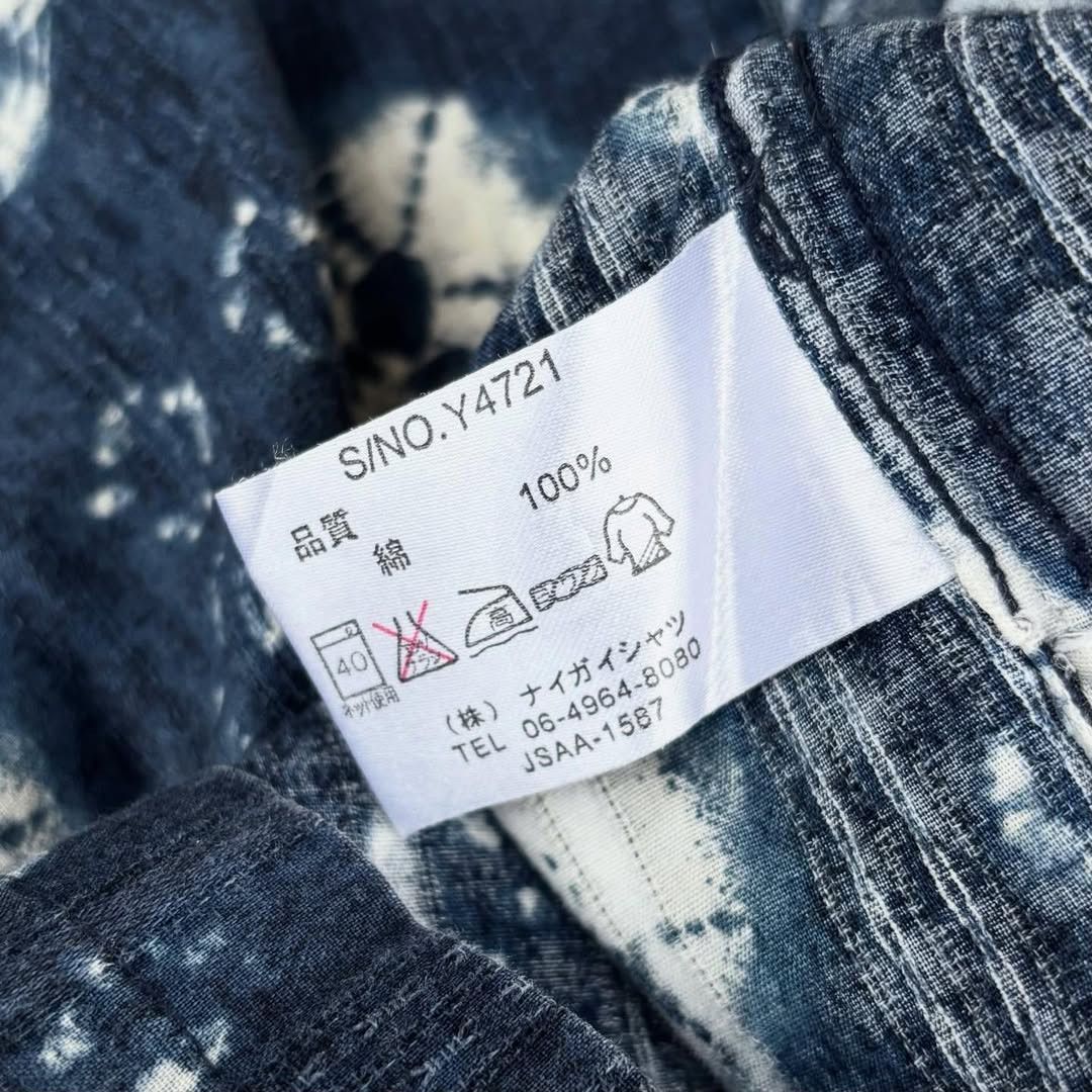 Indigo Witford Shibori Indigo Dyed Shirt Size US L / EU 52-54 / 3 - 4 Thumbnail