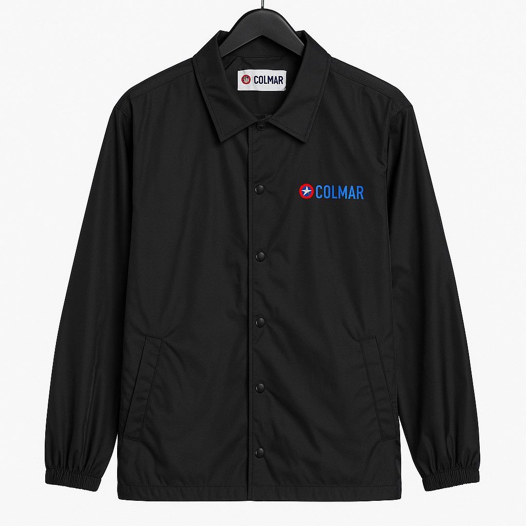 Colmar Vintage Colmar Italy Black Nylon Coach Jacket – Lightweight Size US M / EU 48-50 / 2 - 2 Thumbnail
