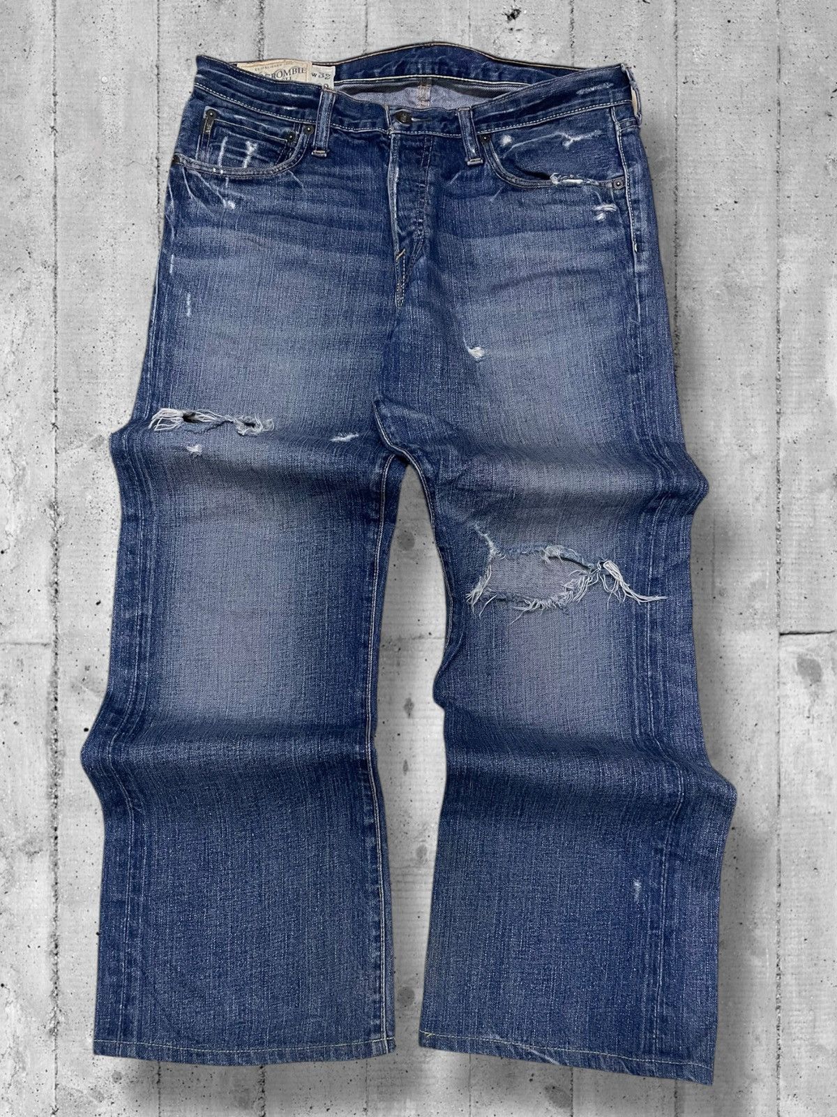 Abercrombie & Fitch × Designer × Vintage Vintage Designer Abercrombie &Fitch Distressed Low Rise Boot Size US 34 / EU 50 - 1 Thumbnail