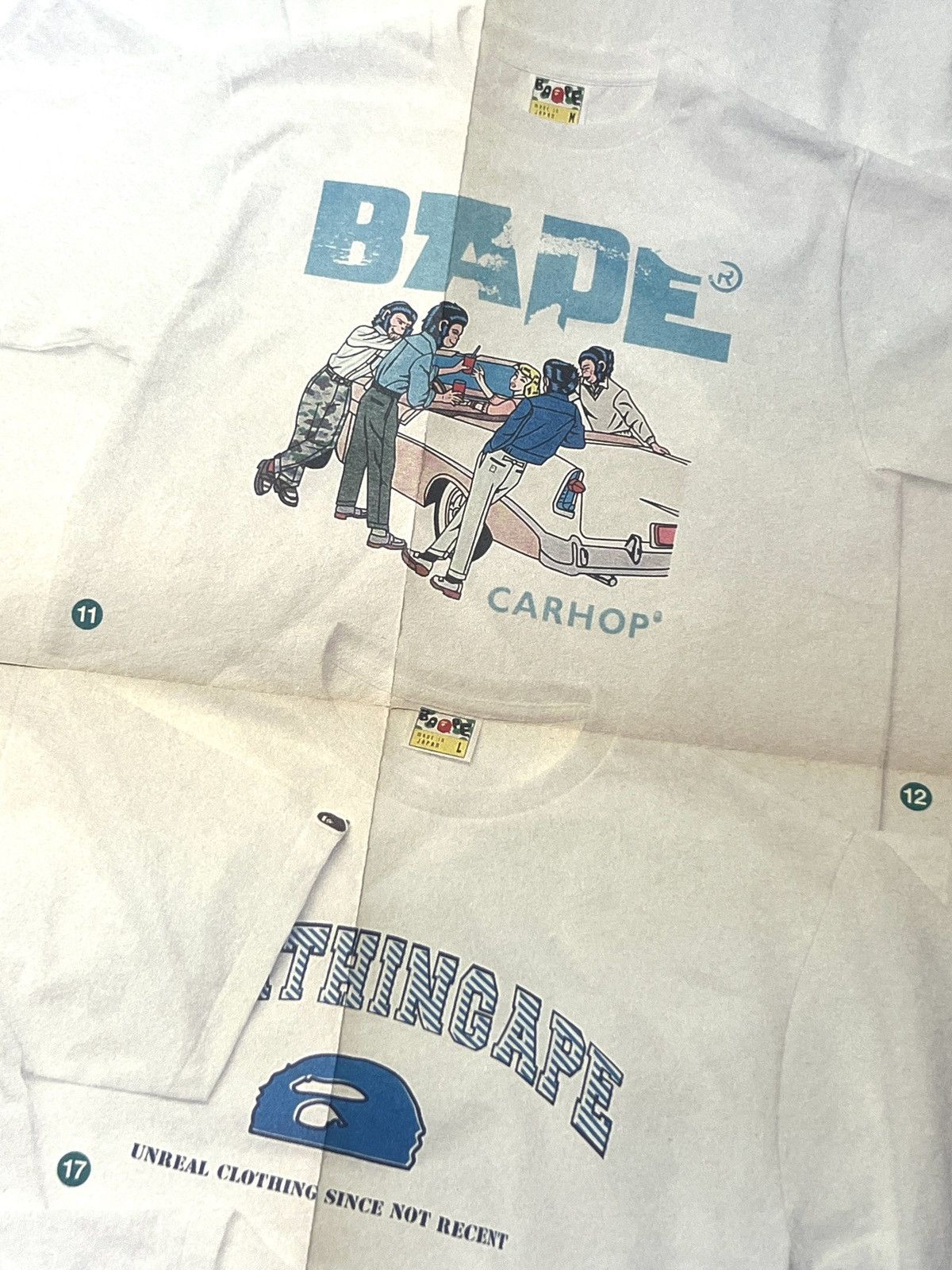 Bape BAPE Poster T-shirt 2012 Logo Car Hop A Bathing Ape Size ONE SIZE - 4 Thumbnail