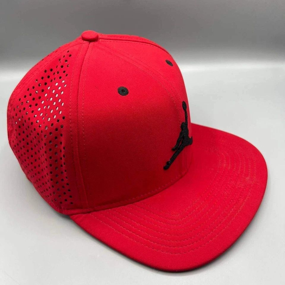 Jordan Brand Air Jordan Hat Men Embroidered Logo Jumpman Snap Back Cap Size ONE SIZE - 6 Thumbnail