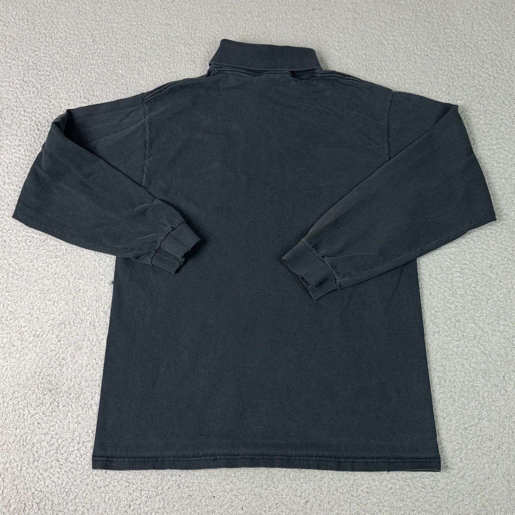 Nike VINTAGE Nike Sweatshirt Mens M Black Essential Turtleneck Swoosh Distressed Size US M / EU 48-50 / 2 - 5 Thumbnail