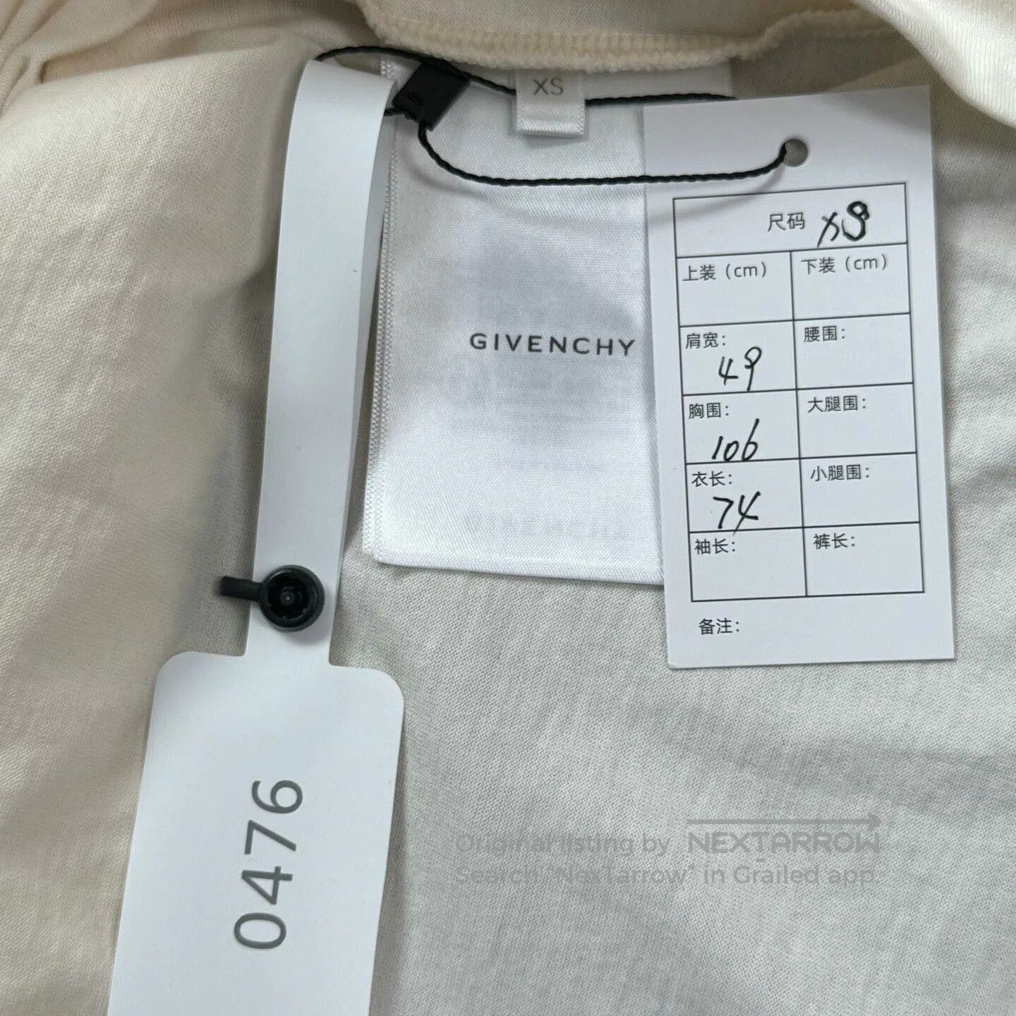 Givenchy Givenchy College Logo Short Sleeve T-Shirt. Size US XS / EU 42 / 0 - 3 Thumbnail