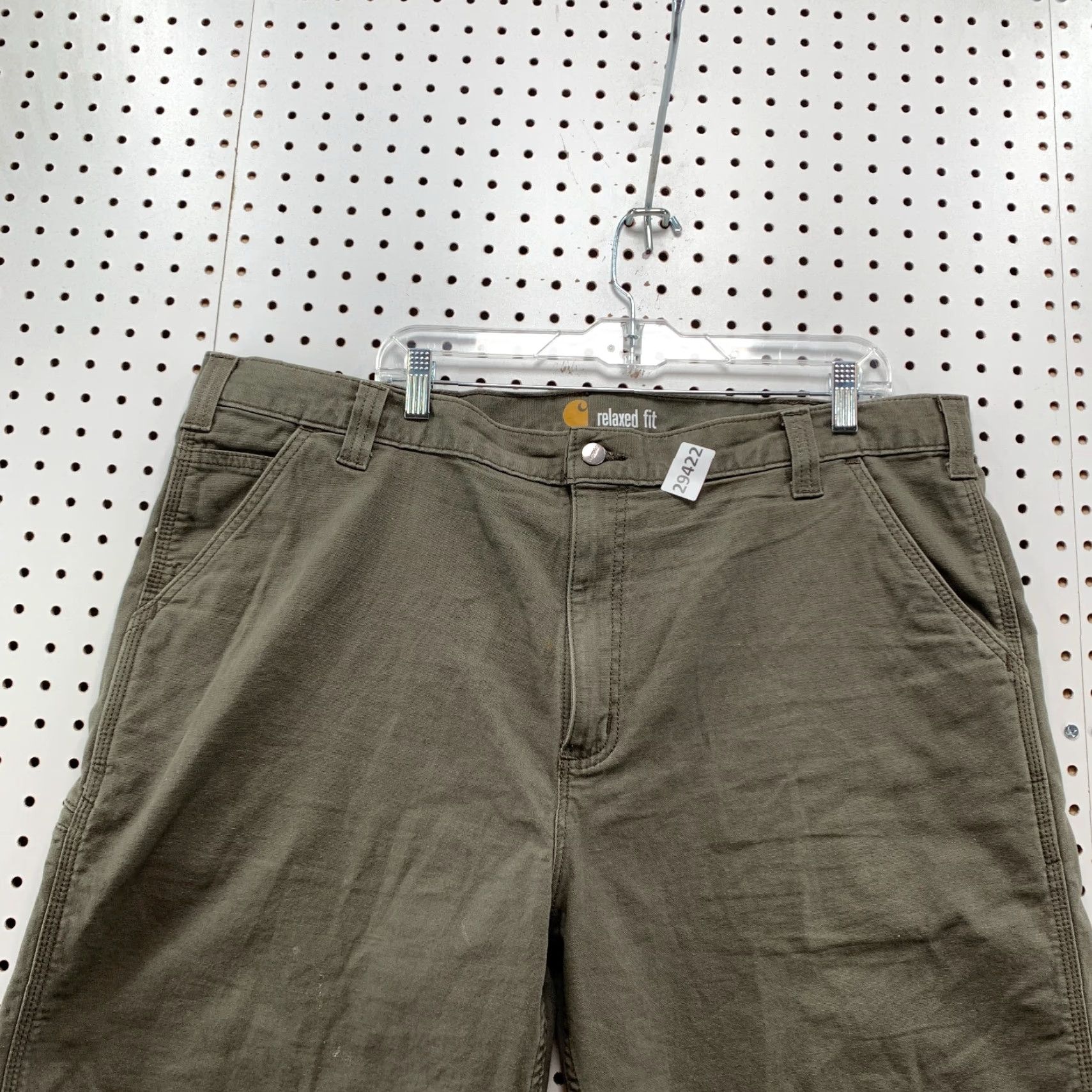 Carhartt Carhartt Shorts Mens 42 Canvas Brown Cargo Workwear Inseam 10 in Pockets Carhartt Canvas Carpentert Shorts Mens 42 Brown Canvas Workwear Size US 42 / EU 58 - 5 Thumbnail