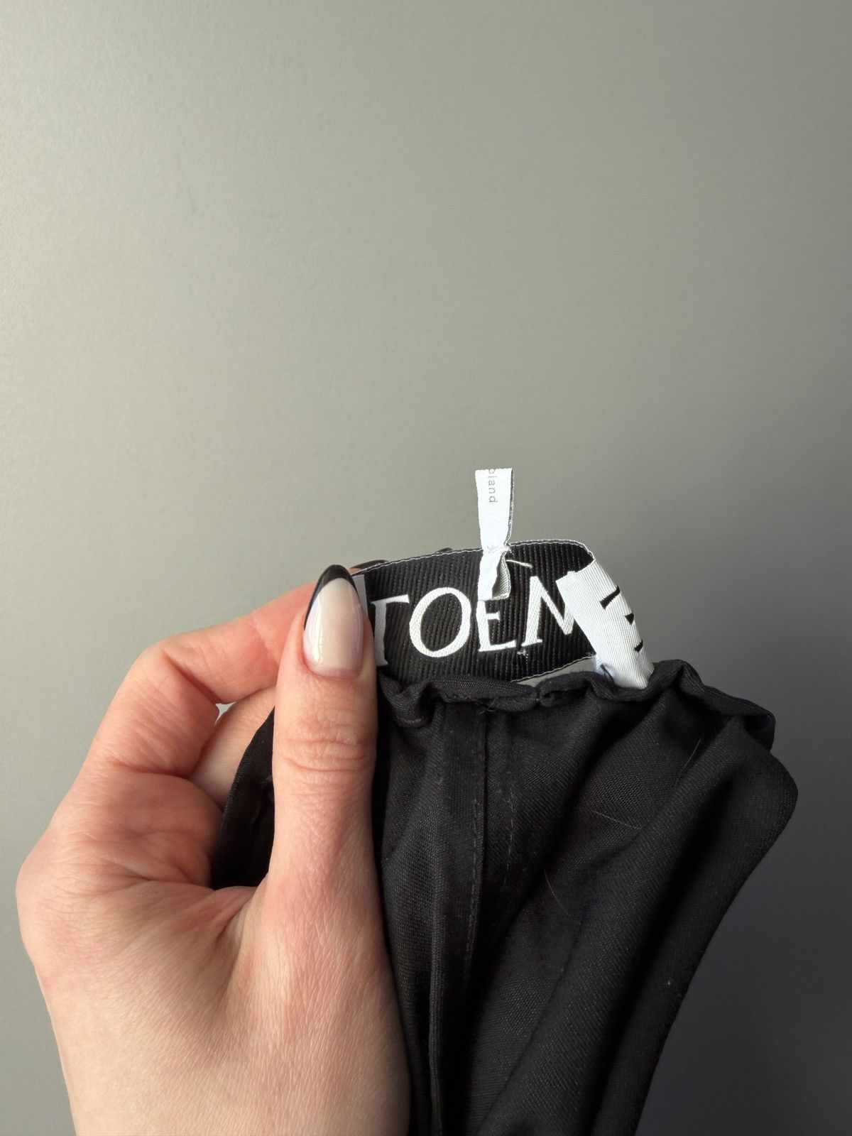 Loewe Loewe Cropped Anagram Embroidered Black Culottes Size 24" / US 00 / IT 34 - 5 Thumbnail
