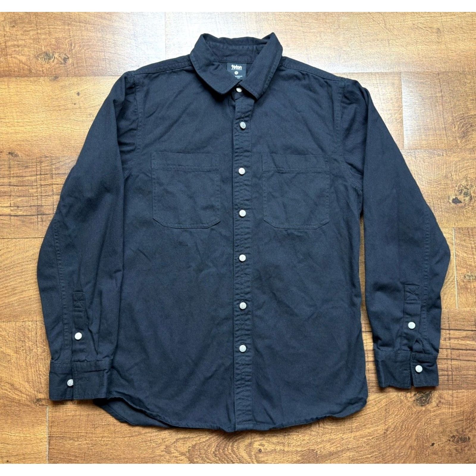 Eton Teton x Grateful Dead Denim Long Sleeve Work Shirt GD Logo Buttons Men’s S Black Shirt Size US S / EU 44-46 / 1 - 2 Thumbnail