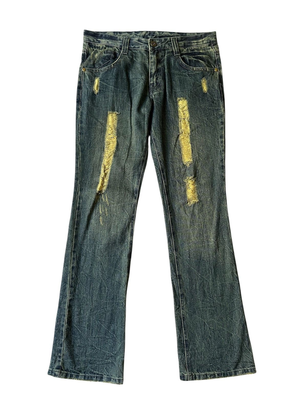 Tornado Mart FLARE Tornado Mart Design Style Distressed Denim Size US 34 / EU 50 - 1 Thumbnail