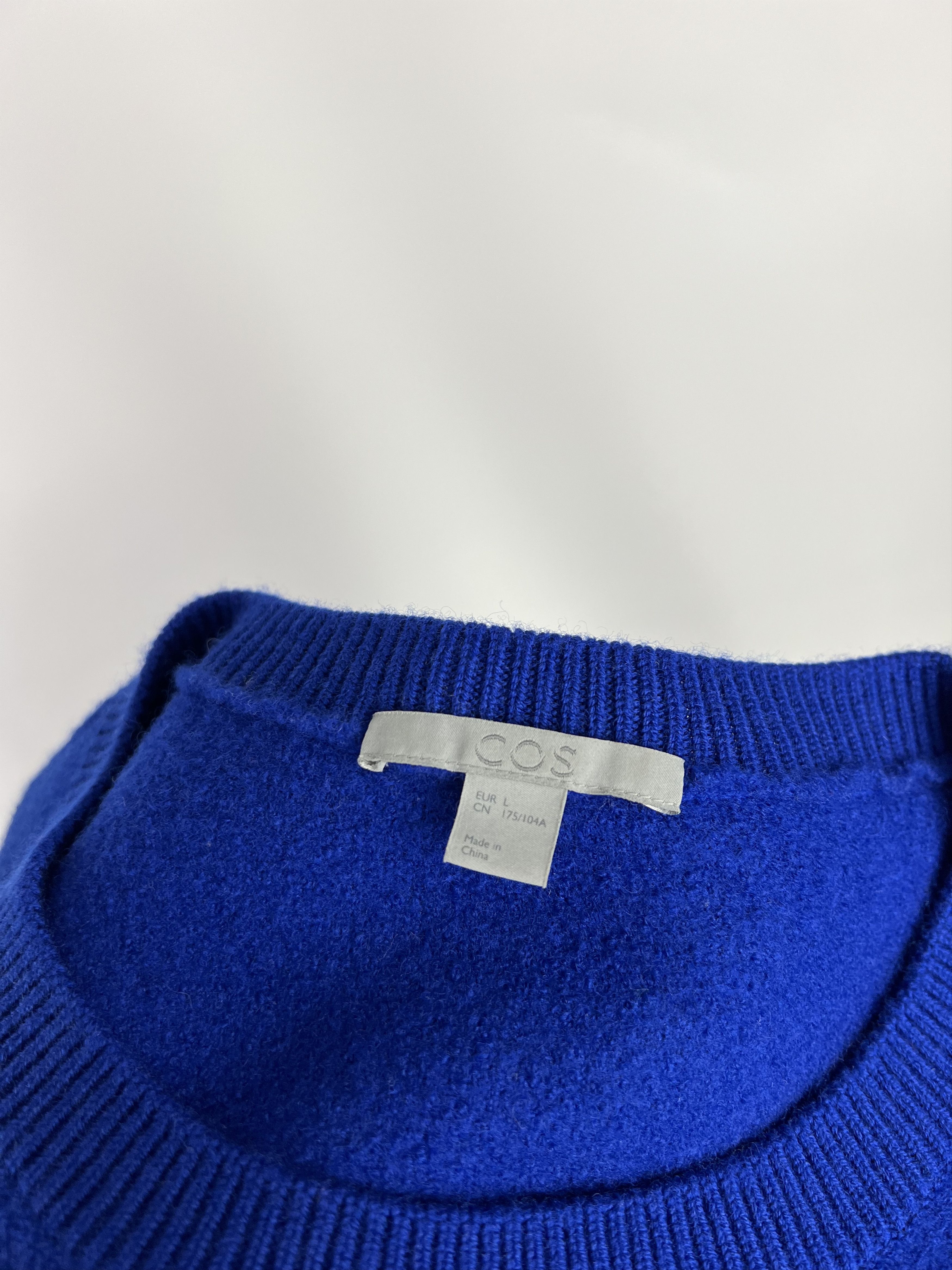 Cos COS Women's Blue 100% Wool Sweater Size L Size L / US 10 / IT 46 - 9 Thumbnail