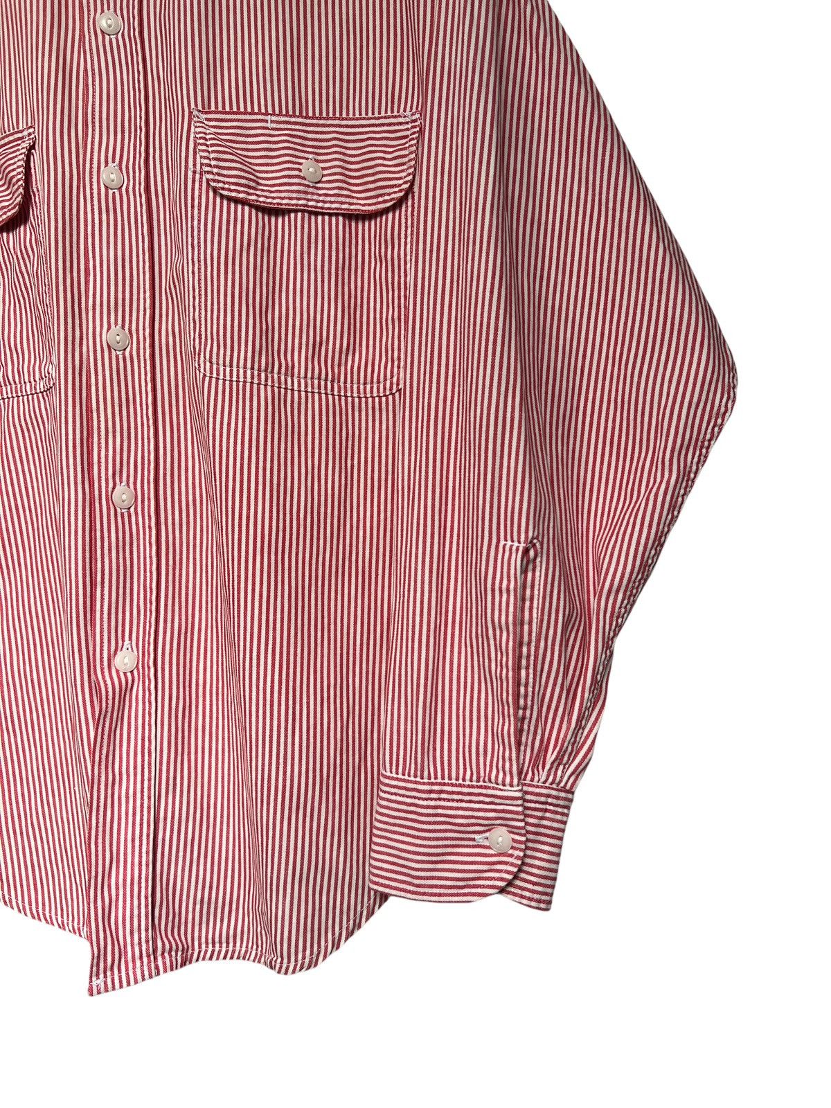 Sugar Cane Vintage Sugar Cane Hickory Stripe Workshirt Size US XL / EU 56 / 4 - 3 Thumbnail