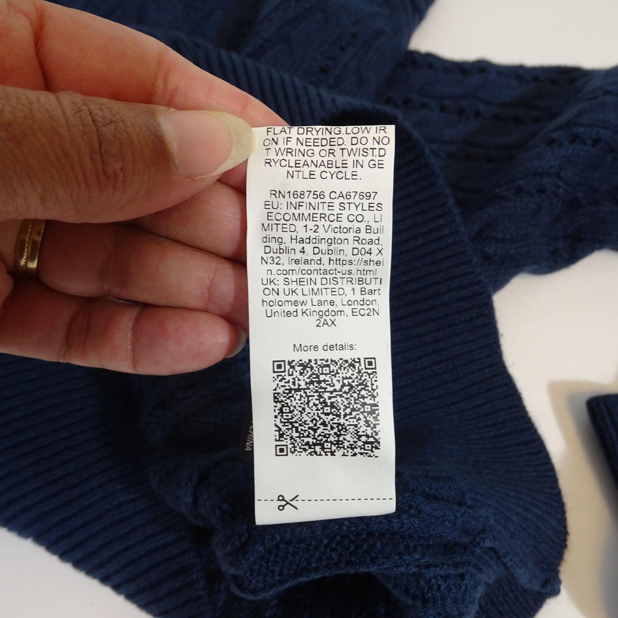 Other Dazy Women Navy Blue Cable Knit Pullover Sweater Size S Size S / US 4 / IT 40 - 7 Thumbnail