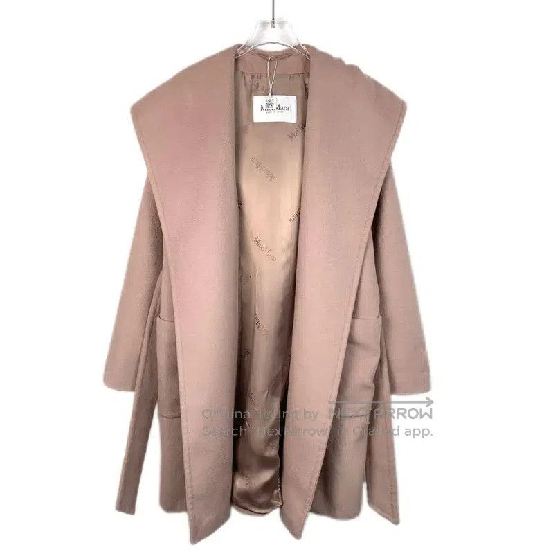 Max Mara MaxMara Pink Wool Women's Coat . Size M / US 6-8 / IT 42-44 - 1 Thumbnail