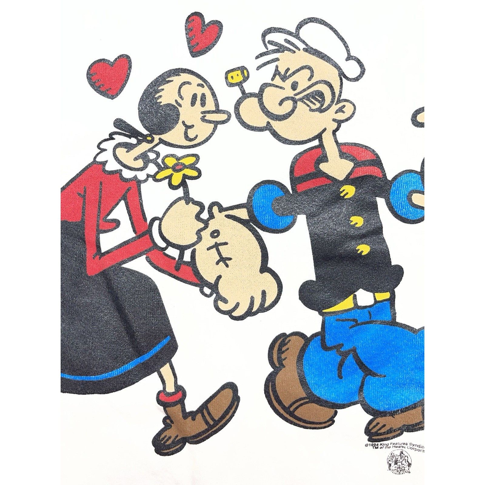 Fruit Of The Loom NWT Vtg 1994 Popeye & Olive Oyl Sweatshirt XL Deadstock USA Size US XL / EU 56 / 4 - 2 Thumbnail