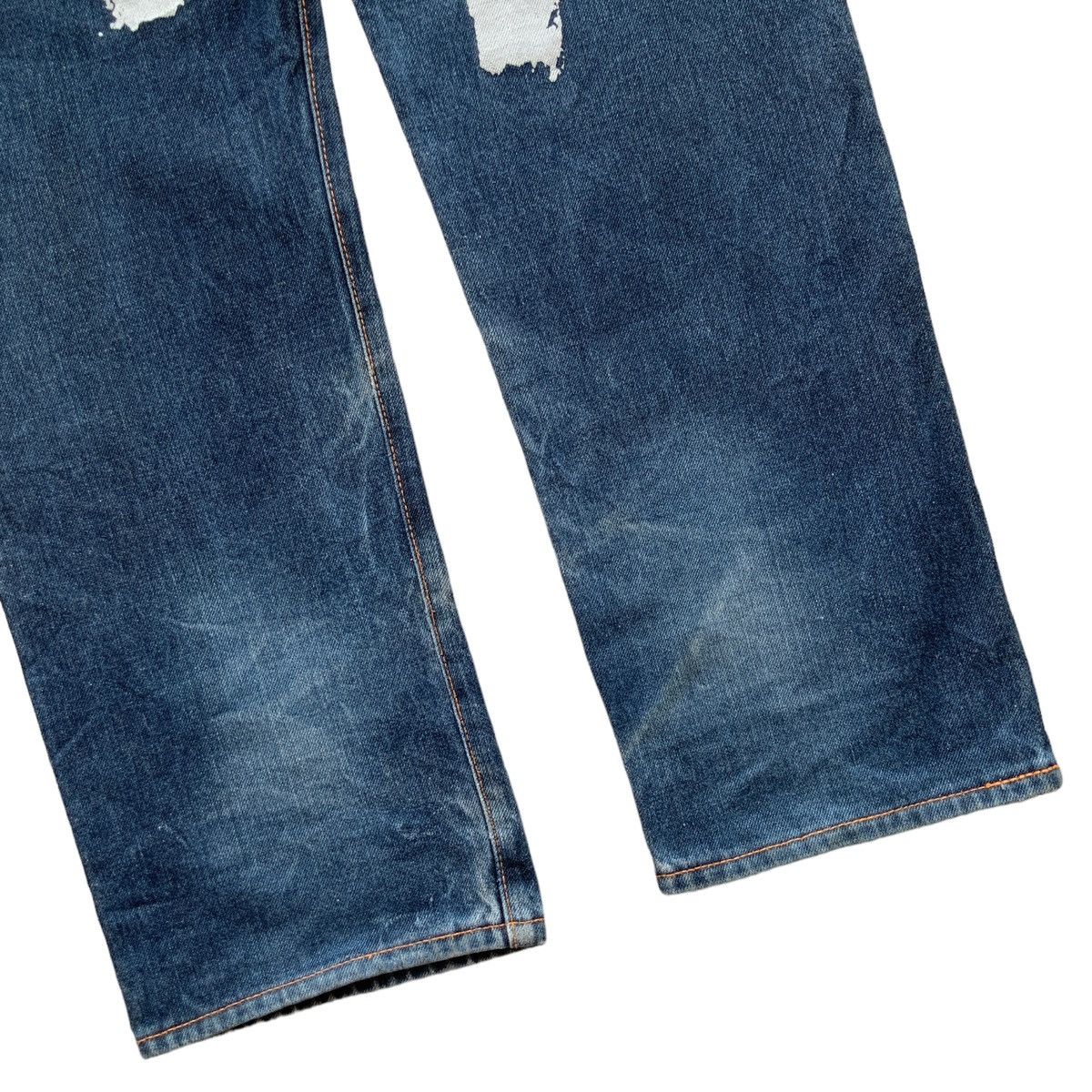 Evisu × Japanese Brand EVISU BRUSHSTROKES DAICOCK SELVEDGE JEANS Size US 30 / EU 46 - 15 Thumbnail